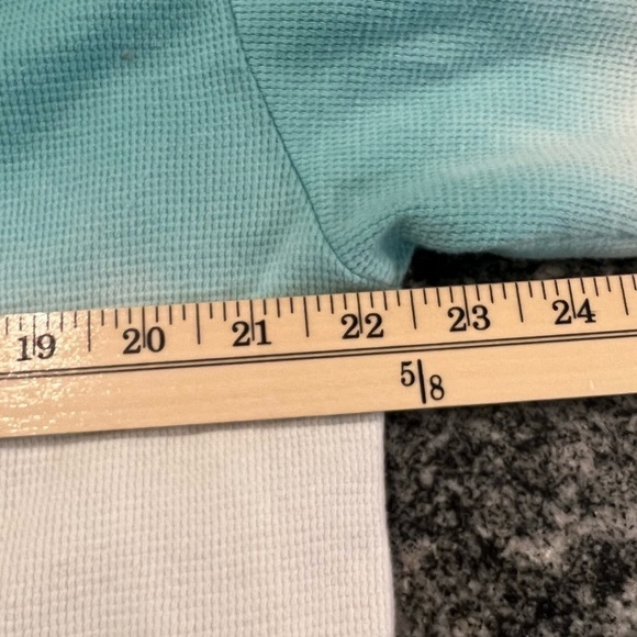 Splendid Waffle Knit Lightweight Looser Fit Ombré Long Sleeve Top - Picture 10 of 14